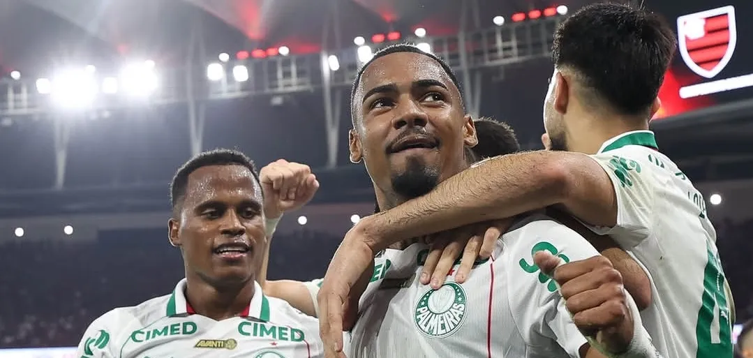 Allan celebra gol pelo Palmeiras (Foto: Cesar Greco-Palmeiras)