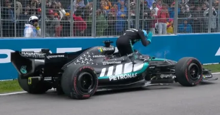 F1: Russell se diz incrédulo com abandono no GP do Canadá
