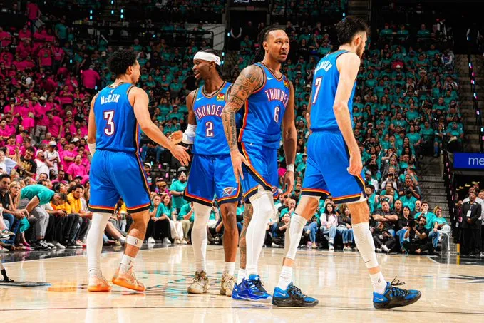 thunder bate spurs nba