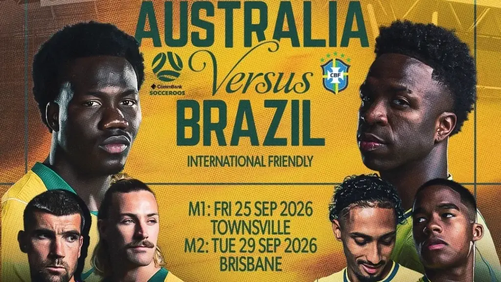 Austrália confirma amistosos contra a seleção brasileira em setembro