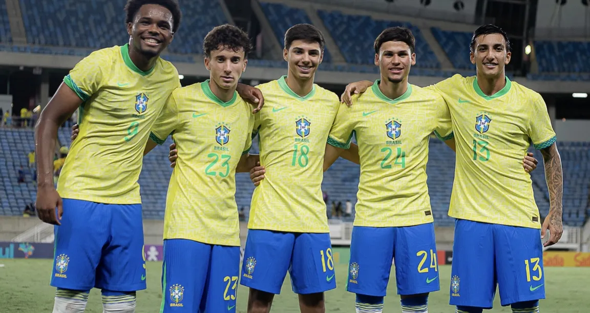 Com três atletas do Athletico, Brasil goleia EUA em amistoso da Seleção Sub-17