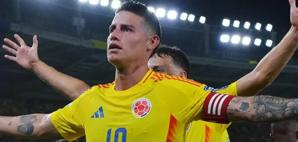 James Rodríguez mira grande campanha da Colômbia na Copa