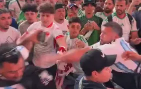 briga esquenta clima de argentina x argelia