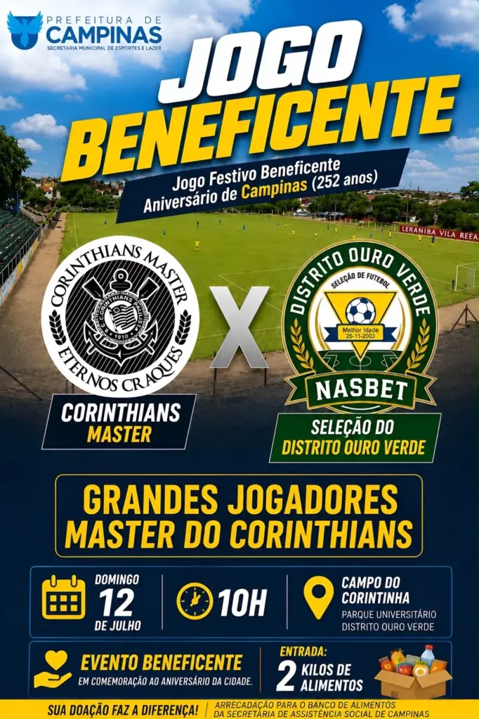 Corinthians Master participa de jogo comemorativo no aniversário de Campinas 2 c8d795c1 1228 48e3 9031 fad23d91e4e7
