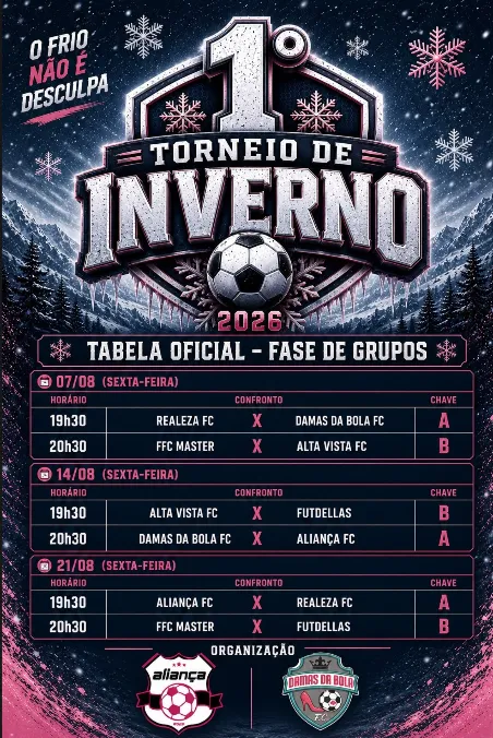Campinas recebe o 1º Torneio de Inverno de Society Feminino 2 3vR1Mxmg image