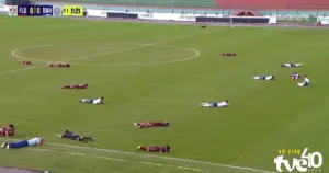 Enxame de abelhas invade estádio e provoca interrupção em jogo do sub-20