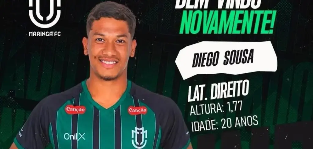 Lateral-direito retorna ao Maringá após passagem pelo Goiás