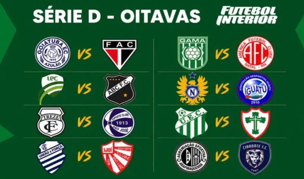 CBF detalha datas e horários das oitavas de final da Série D
