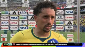Marquinhos lamenta após eliminação do Brasil: 