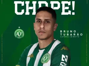 Chapecoense anuncia contratação de lateral Bruno Tubarão