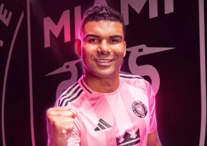 Casemiro no Inter Miami Foto: (Divulgação / Inter Miami)