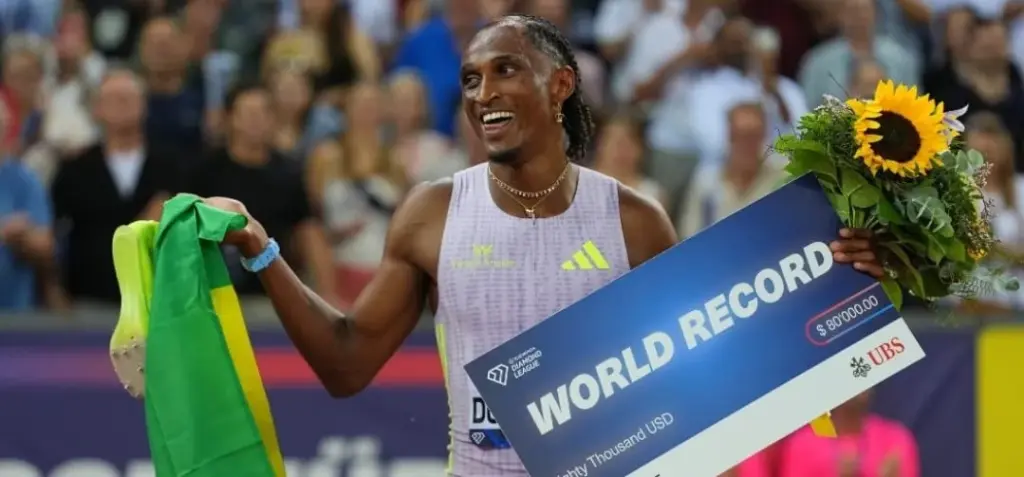 Alison dos Santos ganha ouro e bate recorde mundial em Zurique