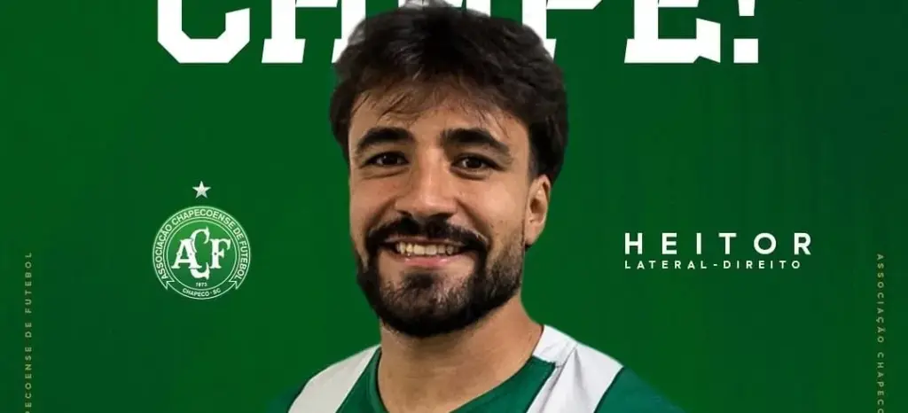 Chapecoense oficializa a contratação do lateral-direito Heitor