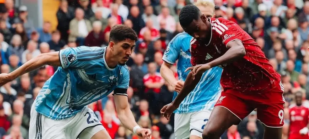 Liverpool deixa a desejar e empata com o Nottingham no Inglês