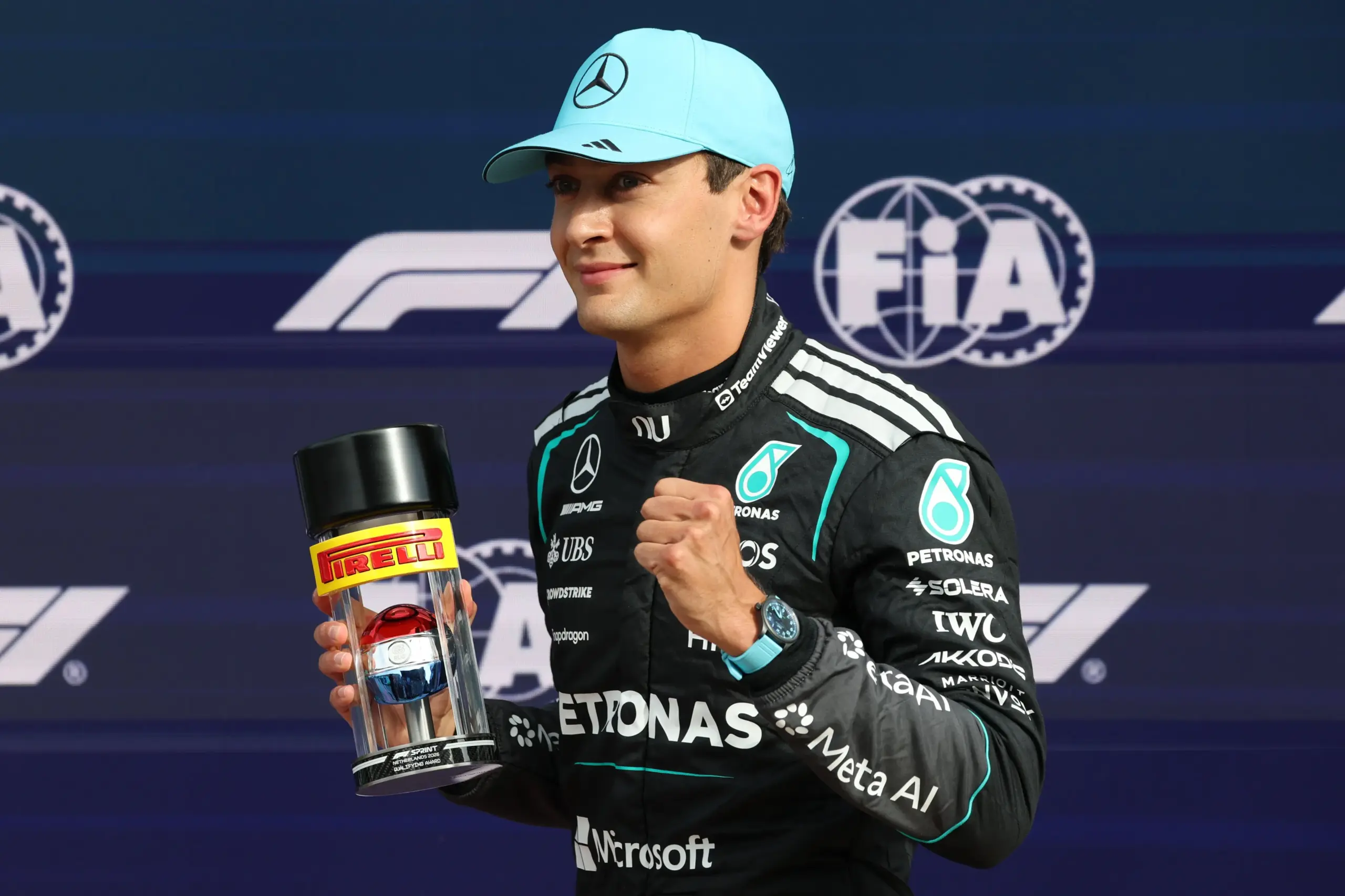 russel pole sprint holanda f1 scaled