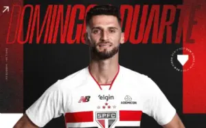 São Paulo oficializa a contratação do zagueiro Domingos Duarte