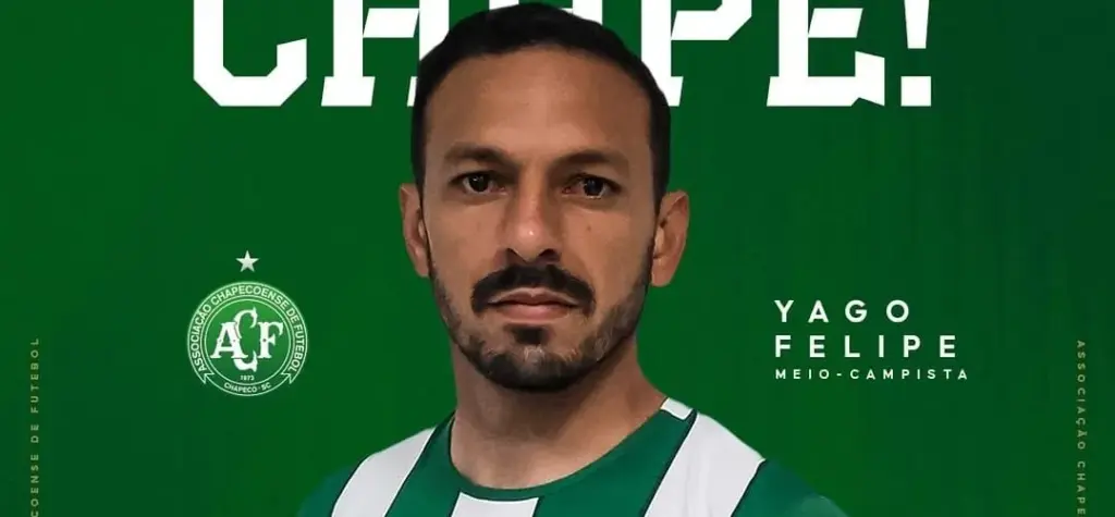 Chapecoense oficializa acerto com o volante Yago Felipe