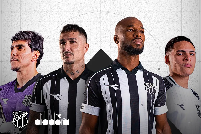 Ceará revela uniformes 2026/27 em parceria com a Diadora