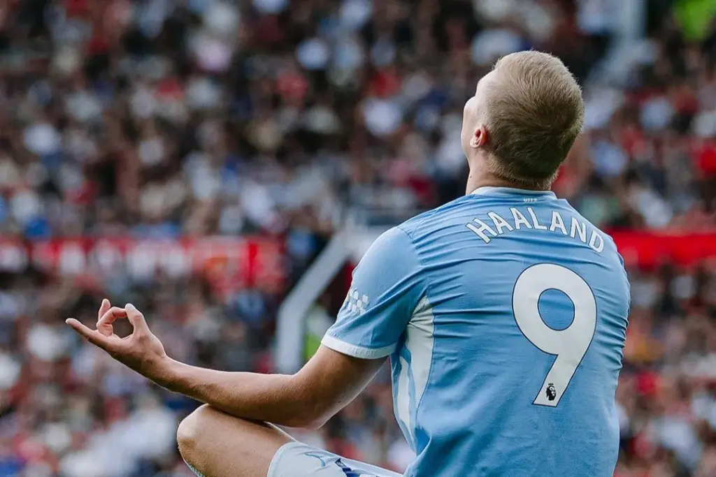 Haaland marca na vitória do City (Foto: Divulgação/X)