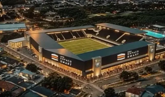 Operário-PR muda nome da fachada e avança em obra do estádio 2 projeto germano kruger operario