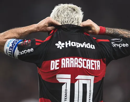 Arrascaeta evolui na recuperação, mas segue como dúvida no Flamengo