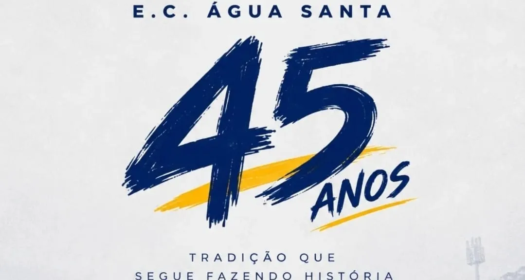 Água Santa comemora 45 anos de história no profissional e na base