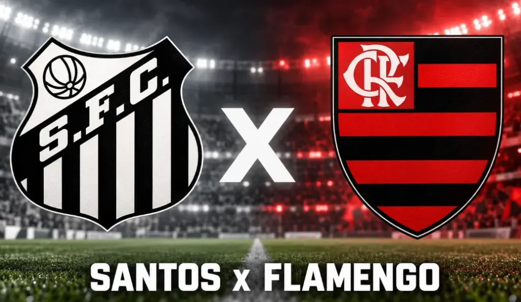 Santos x Flamengo - Onde assistir, arbitragem e escalações