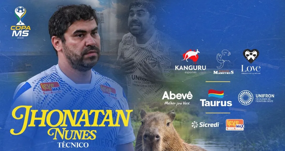 Dourados confirma Jhonatan Nunes visando Copa do Brasil