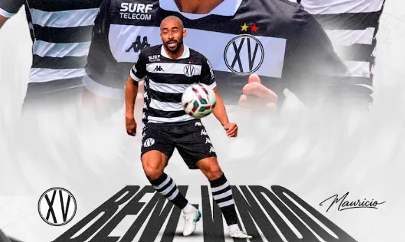 XV oficializa zagueiro Maurício Ribeiro, ex-Caxias