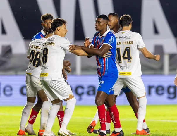 Santos 1 x 1 Bahia – Neymar se descontrola e é expulso em empate do Peixe