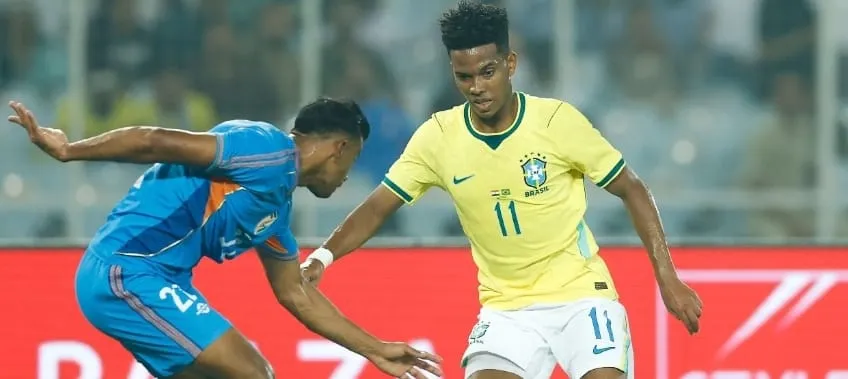Índia 0 x 4 Brasil - Seleção fecha Data Fifa com vitória importante em Calcutá 3 Estevao