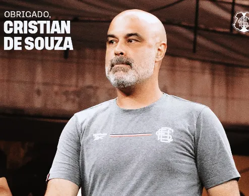 Série C: Santa Cruz confirma saída de Cristian de Souza após acesso