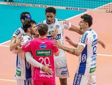 Vôlei Renata/Campinas vence Suzano e fica perto do título paulista