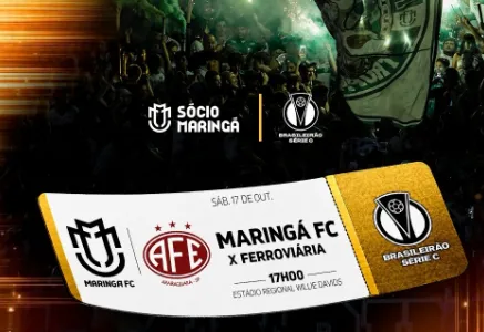 Maringá abre venda de ingressos para final da Série C